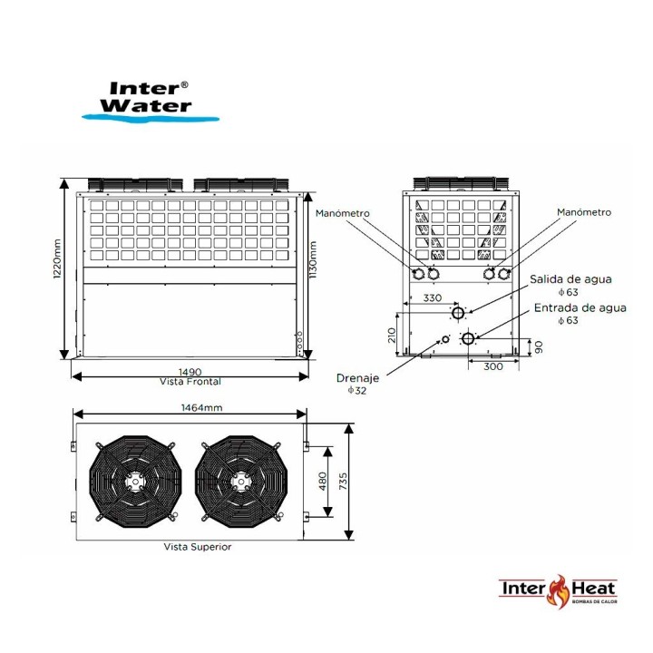 Bomba de calor Inter Heat Ultimate U170 170000 BTU