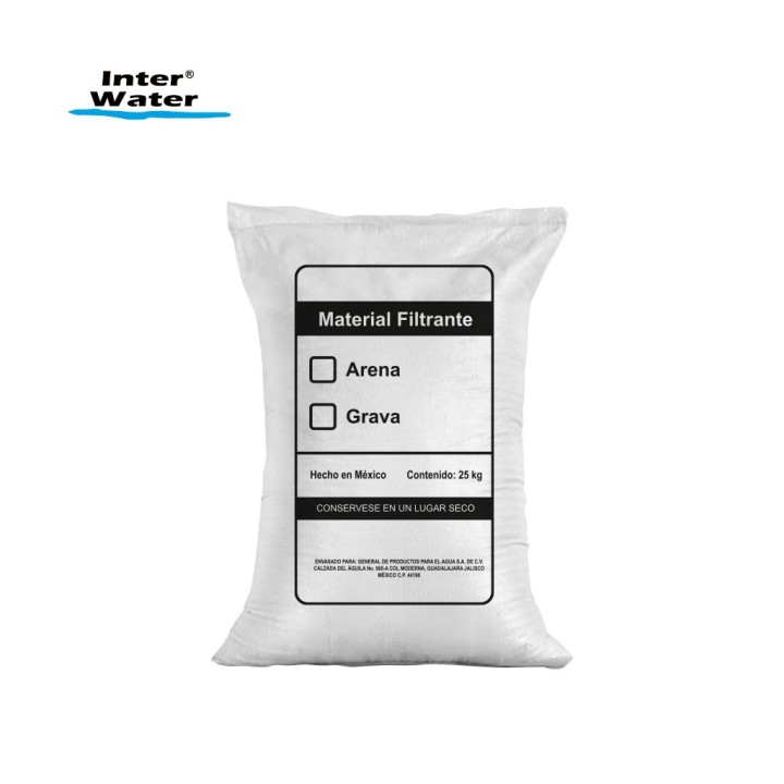 Arena Silica Super Filtrante calibre 10/20