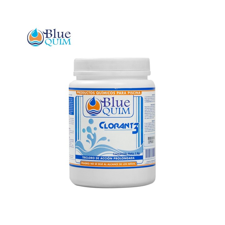 Tricloro Tabletas 3" 1kg Clorant3 – Blue Quim