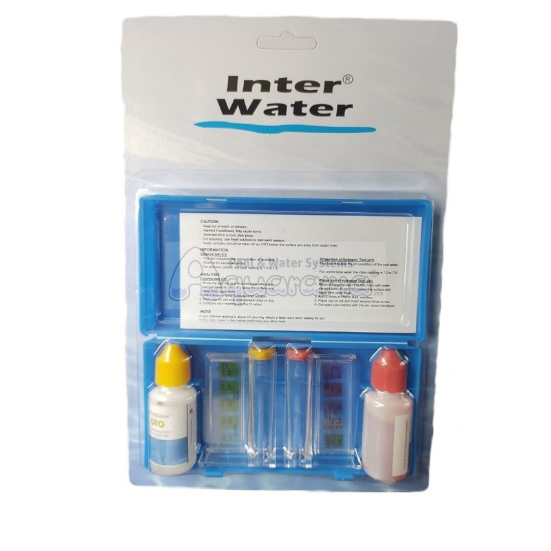 Kit Analizador de Cloro y pH - Inter Water MOD. M601
