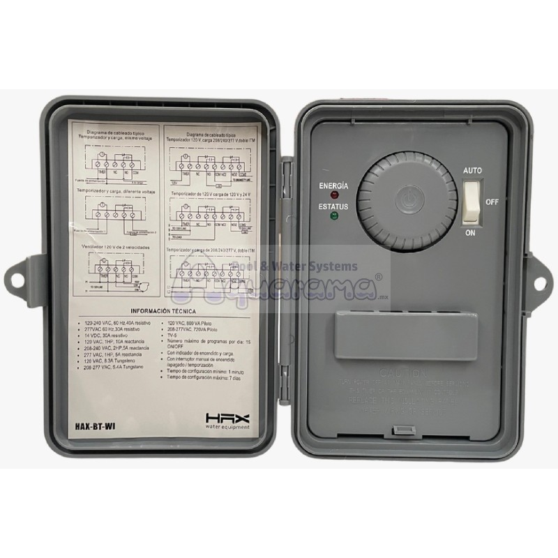 Reloj Timer HAX Digital WiFi 110/220V